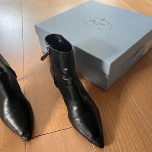 Prada Kitten Heal Boots, Size 7,